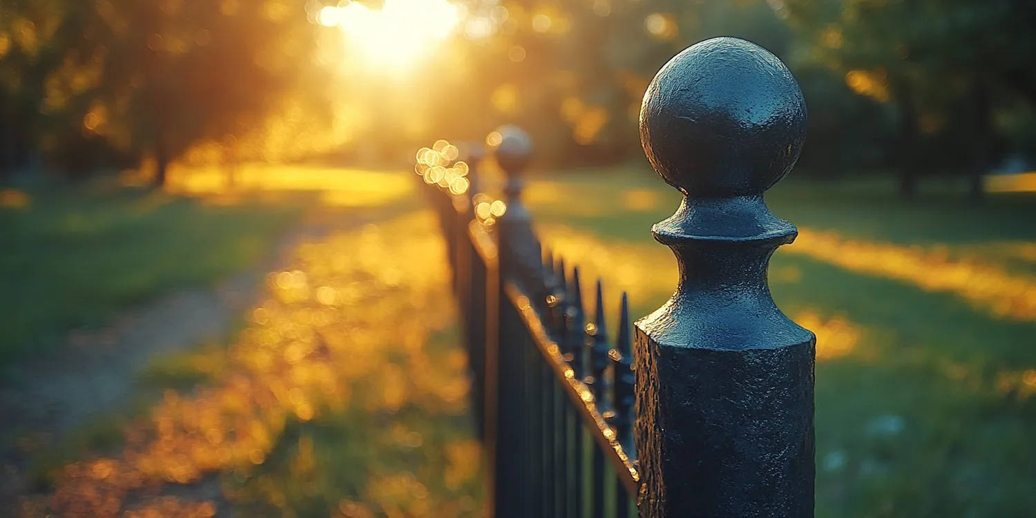 Moderne Gartengestaltung mit Zäunen aus Polen