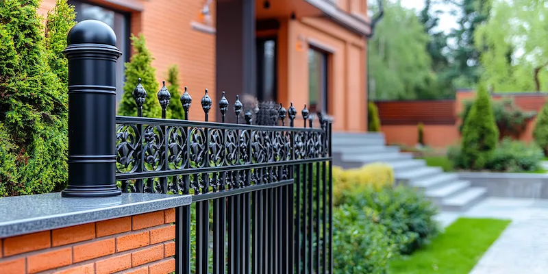 Moderne Metallzäune aus Polen